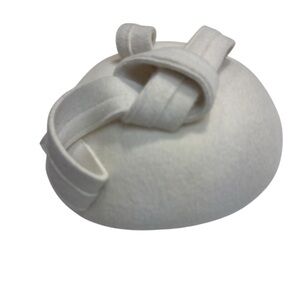 Whiteley England Vintage Ivory Wool Pillbox Fascinator Dutches of Cambridge Hat